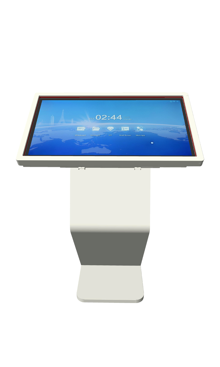 Безопасный цифровой киоск с наклонным сенсорным экраном в музее
